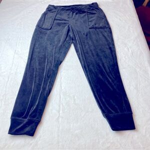 House of Harlow 1960 Black Velour Joggers Size Medium